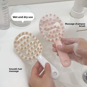 Nuevo peine de silicona con mango largo para champú, herramienta de masaje suave para champú, anticaspa y antipicazón, peine integrado para masaje con champú - Product Image 5