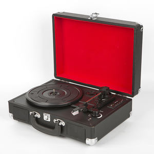 Reproductor de discos y maletas giratorias de vinilo, maletín con USB, gran oferta - Product Image 1