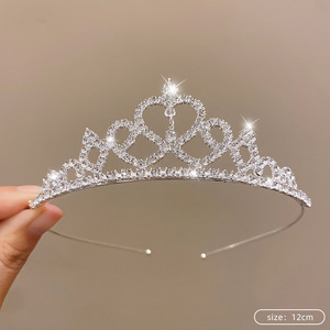 Serre-tête Couronne Strass Anniversaire Princesse Mariage Mariée Enfants Fête 18 ans - Product Image 5