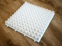 Dalles de tapis de ski sèches emboîtables robustes pour piste de ski artificielle, idéales pour les écoles et stations de ski