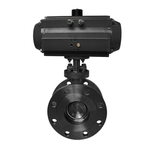 Vente de liquidation B2B COVNA, vannes à commande pneumatique, vanne papillon pneumatique à bride, joint métallique pour flux à haute température - Product Image 1