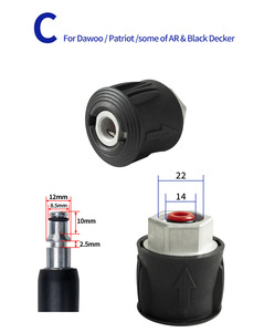 Conector de <span class=keywords><strong>Manguera</strong></span> para Lavadora a Presión, Adaptador de Salida para <span class=keywords><strong>Lavor</strong></span>, Nilfisk, Black & Decker y Otros Equipos de Limpieza - Product Image 4