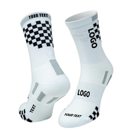 FREE DESIGN & MOCK-UP Chaussette athlétique de course à pied avec coussin personnalisé Chaussette de course de haute qualité résistante à l'usure Chaussettes de course unisexes pour le sport