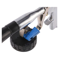 Pistolet de nettoyage intérieur de voiture Tornado réglable avec valve liquide pour l'élimination des taches de poussière et des débris, avec bouteille de liquide blanche