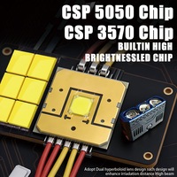 Projecteur LED universel 3 lentilles pour moto 300W, avec commutation par solénoïde, lumière de calandre de voiture, faisceau laser puissant, accessoires d'éclairage automobile