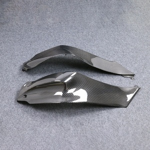 แผงด้านข้างถังเชื้อเพลิงคาร์บอนไฟเบอร์แห้ง100% 3K สำหรับ Kawasaki ZX-10R 2021 + ตัวถังด้านข้าง - Product Image 4