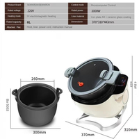 Cuisinière à usage commercial à domicile Robot intelligent automatique Cuisinière à induction wok automatique multifonction rotative