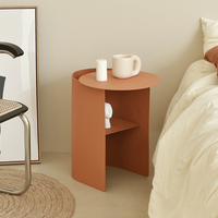 Table basse créative en métal, table de chevet en acier, table d'appoint moderne et minimaliste pour canapé, étagère d'angle de rangement pour salon et chambre
