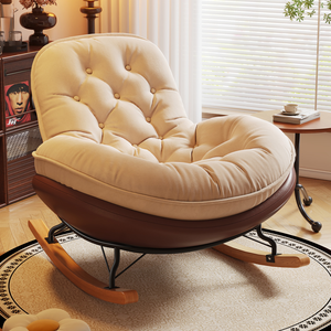 Fauteuil inclinable moderne Z pour balcon, chaise de relaxation pour la maison, fauteuil de massage pour adulte, canapé paresseux en tissu écologique pour salon - Product Image 1