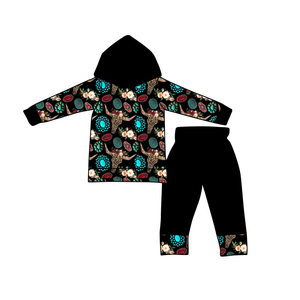 Sudaderas para bebés recién nacidos, sudaderas con tinte de corbata, sudaderas con capucha, pantalones, chándal de 2 piezas, conjunto de ropa de Otoño Invierno de 0 a 10 <span class=keywords><strong>años</strong></span> - Product Image 4