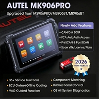 Escáner OBD MaxiCOM MK906 Pro 2026 para Diagnóstico de Todos los Sistemas, 36+ Funciones de Reinicio, Prueba Bidireccional, CAN FD, DoIP, Herramienta de Codificación ECU, 1 Año de Garantía