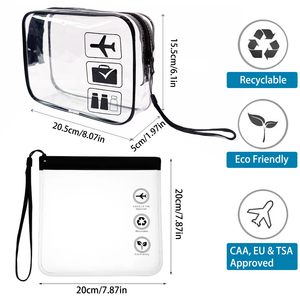 Eco-Friendly EVA Sealing Travel Organizer <b>Bag</b> with TSA 3-1-1 Approval for Hassle-Free <b>Airport</b> Security - Product Image 2
