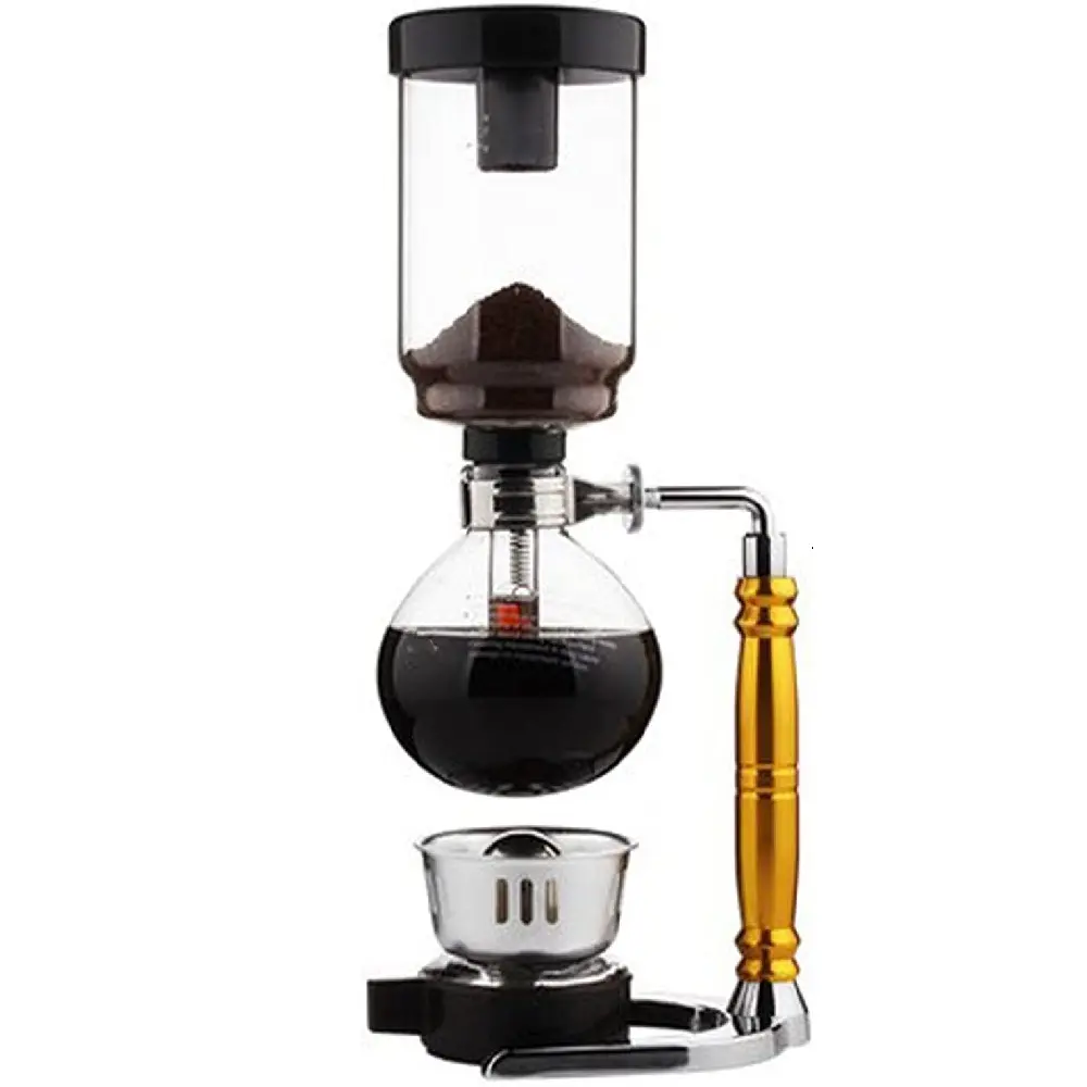 FREE SAMPLE Durable High Quality Syphon Vacuum Glass Pot Brewing Coffee Tea Machine easy to clean and operate Coffee Maker