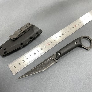Lhsk78 Sửa Đổi Tanto Tip Stonewash Lưỡi Thép Đầy Đủ Tang End Vòng Sợi Xử Lý Sinh Tồn Chiến Thuật Trại Tiện Ích Cố Định Lưỡi Dao - Product Image 2