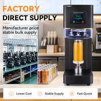 Machine de scellage automatique de canettes de soda, scelleuse industrielle de canettes PET pour le thé aux bulles, les jus de fruits et les boissons en conserve