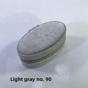 Vente directe d'usine, boîte de rangement à bijoux ovale, fermeture à glissière, organiseur de voyage portable pour bagues, boucles d'oreilles, colliers, accessoires - Product Image 6