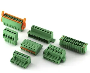 Pluggable Terminal Blocks 1x10P pcb screw terminal block connectors 300V 10A Straight Plugin Electric terminal block connectors