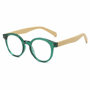 Lunettes de lecture en bambou écologiques avec verres transparents <span class=keywords><strong>pour</strong></span> hommes et femmes, ultra-légères, protection oculaire vintage anti-fatigue - Product Image 4