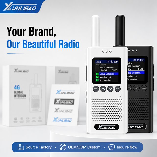 XUNLIBAO Manufacturer H616 Ultra-Slim OEM ODM Custom Logo No Platform Fee Lifetime Type-C 4G LTE Global PoC Radio Walkie Talkie
