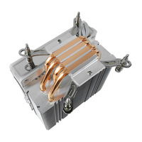 Refroidisseur de processeur à visser Prism 8 Pro à quatre caloducs en cuivre, roulement fluide ARGB, durée de vie du ventilateur de 50000 heures, 38 CFM, 20 dBA, pour PC de bureau (emballé)