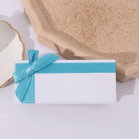Boîtes en carton rectangulaires de petite taille avec miroir pour cils entiers, impression de marque privée, logo, ruban, nœud, boîtes cadeaux pour cils