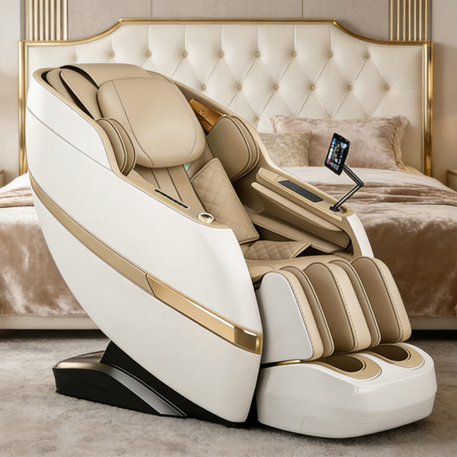 OEM Plug-In Zero Gravity Massage Chair with Hot Compress Therapy Full Body Massage & Musical Function for Home Use