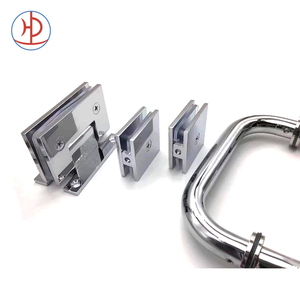 Glass vòi hoa sen cửa phần cứng bản lề Brushed Nickel Vòng xử lý vòi hoa sen Glass <span class=keywords><strong>Fitting</strong></span> Combo - Product Image 6