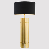 Lampe de table décorative en acier inoxydable, or, lampe de chevet moderne pour la décoration de la maison