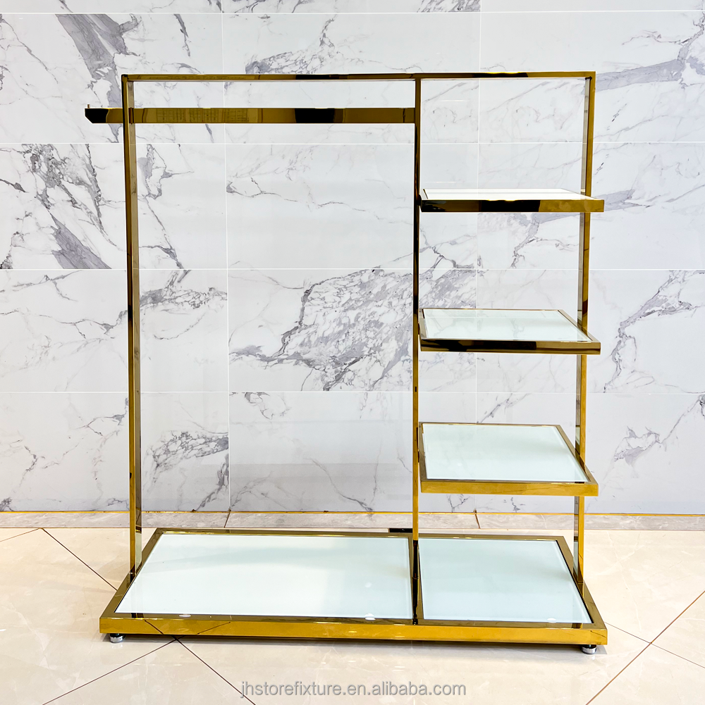 oro brillante + MDF blanco