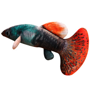 Juguete de peluche de pez Guppy realista, muñeca de pez ornamental de peces tropicales, recuerdo de Oceanario, almohada para el hogar, pez - Product Image 1