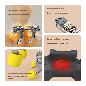 Masajeador de cuello inteligente Yanmi con masaje de presión con calor para los hombros y el músculo trapezoidal, herramienta de masaje conectada a la aplicación Xiaomi. - Product Image 4