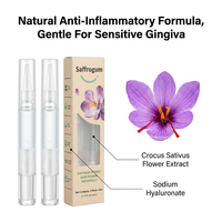 Gel de Soin Gingival au Safran : Réduit l'Inflammation Buccale, Prévient les Saignements à la Brossette, Rétablit le Collagène Gingival, Sérum Buccal à Base de Plantes