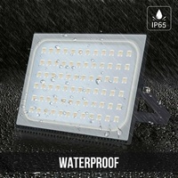 Projecteur LED 100W IP65 avec capteur de mouvement PIR pour la sécurité extérieure, éclairage de stade / chantier - Ultra fin 120lm/W