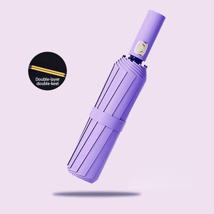 Ô dù gấp ba tự động phủ lớp chống nắng, thiết kế hiện đại, dùng làm quà tặng, bán buôn, chống gió mạnh, dành cho doanh nghiệp - Product Image 3