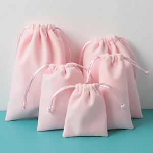 Túi rút nhung nhỏ, in logo tùy chỉnh cao cấp, bán chạy, dùng đựng điện thoại, đồ trang điểm, đồ vệ sinh cá nhân, túi quà tặng - Product Image 5