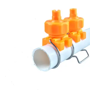 PP Plastic Clamp Clip Eyelet Spray Nozzles on Adjustable Ball Joints Nozzle with Full Cone / Flat Fan Pattern Spraying