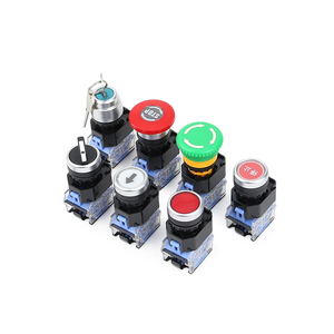 LA38-11D-R interrupteurs à <span class=keywords><strong>bouton</strong></span>-<span class=keywords><strong>poussoir</strong></span> lumineux à <span class=keywords><strong>ressort</strong></span>, verrouillage momentané, verrouillage plat, 1No 1Nc, arrêt <span class=keywords><strong>d</strong></span>'urgence, 22mm, Led - Product Image 5