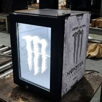 Mini-réfrigérateur à boissons personnalisé avec logo, pour boissons énergisantes, à étagères réglables et à faible consommation d'énergie