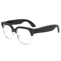 Lunettes intelligentes IA avec caméra 8MP, vidéo 1080P, commande vocale, transfert Wi-Fi, batterie 290mAh, charge magnétique