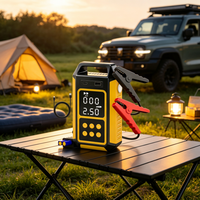 Gonfleur de pneus de véhicule sans fil mini portable rechargeable 6000 mAh, démarreur de moto multifonctionnel