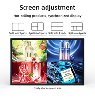 Écran d'affichage numérique LCD mural de 55 pouces avec contrôle CMS Cloud WiFi, résolution 4K, écran tactile pour la publicité commerciale