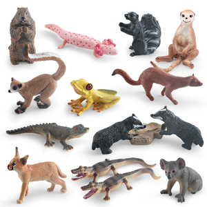 Lelewu simula animales salvajes como macacos árbol cocodrilo <span class=keywords><strong>comadreja</strong></span> tejón Koala salamandra modelo Decoración - Product Image 5