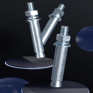 Boulon d'expansion Baifit en acier au carbone galvanisé M8x80mm Classe C Niveau 4.8 pour la construction de murs en briques creuses - Product Image 3