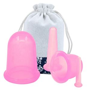 Set bekam pijat silikon SPA 4 buah, Set bekam perawatan kesehatan silikon Badan/Mata/Wajah - Product Image 5