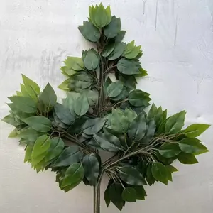 Simulated Foliage Ficus Leaves Artificial Greenery Leaves For DIY Decoration