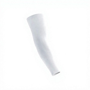 Unisex Cycling <b>Arm</b> <b>Sleeves</b> Anti-UV <b>Compression</b> Outdoor Sports Adult Seamless Plain Dyed <b>Arm</b> Covers - Product Image 1