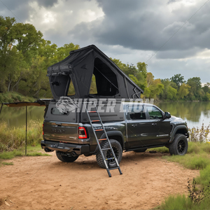 Алюминиевый жесткий кемпер-тент на крышу пикапа с навесом, большим пространством для хранения и спального мест для Ford, Tacoma, Jeep Gladiator - Product Image 6