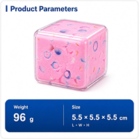 Bloc de construction en forme d'élément de Noël, cube anti-stress fait main, jouet souple fait main, logo personnalisé, emballage personnalisé, OEM, ODM, vente en gros