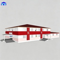 Hôpital modulaire en structure acier à haute capacité portante, personnalisable, pour centre médical en Angola