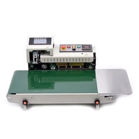 Machine de thermoscellage de sacs de film plastique horizontale automatique FR-1600 plus large Machine de scellage à bande continue